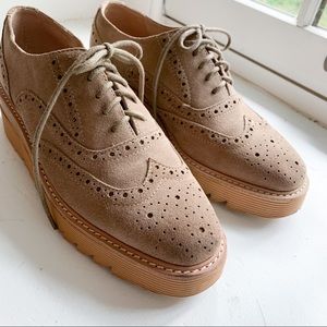 Silent D Platform Suede Shoes Womens 